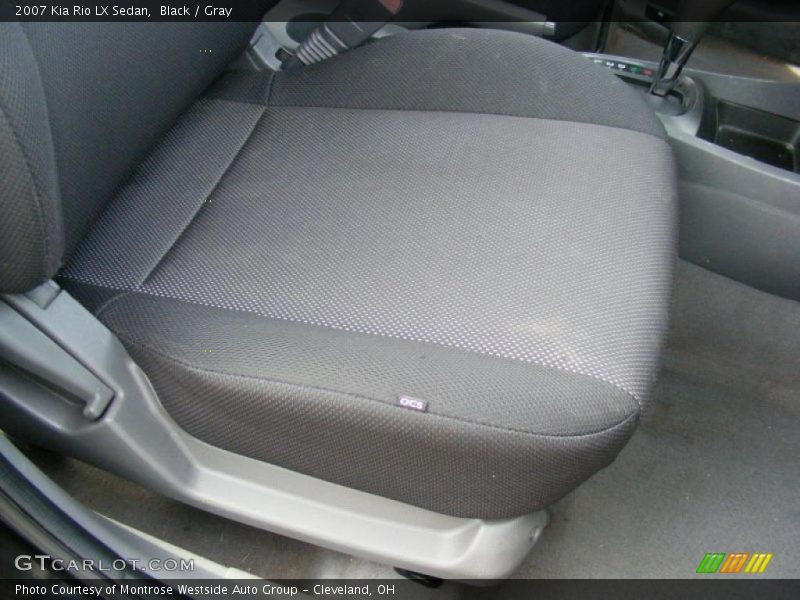Black / Gray 2007 Kia Rio LX Sedan