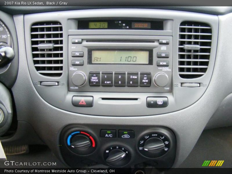 Black / Gray 2007 Kia Rio LX Sedan