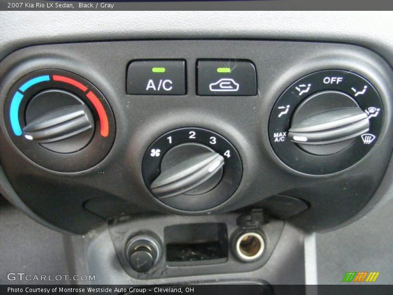 Black / Gray 2007 Kia Rio LX Sedan