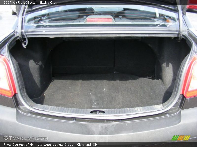 Black / Gray 2007 Kia Rio LX Sedan