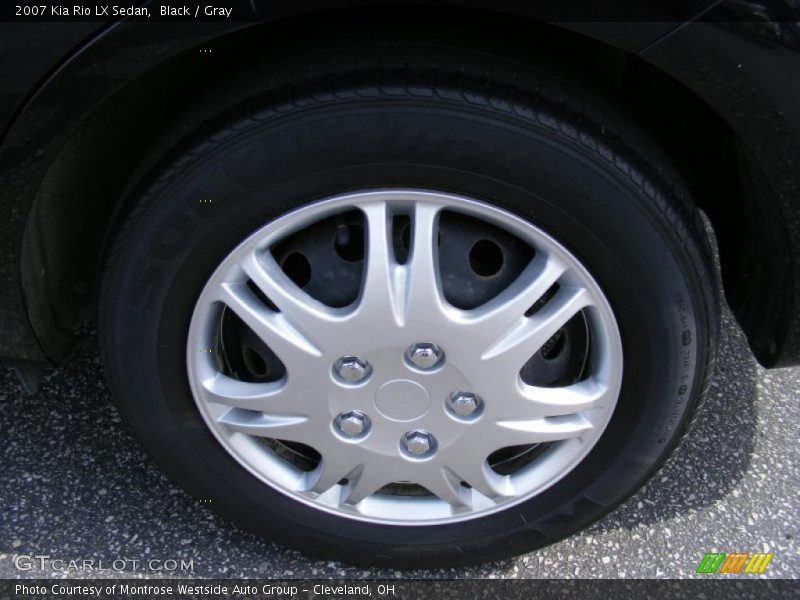 Black / Gray 2007 Kia Rio LX Sedan