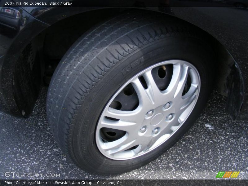 Black / Gray 2007 Kia Rio LX Sedan