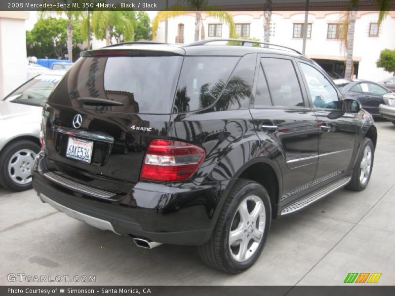 Black / Black 2008 Mercedes-Benz ML 350 4Matic