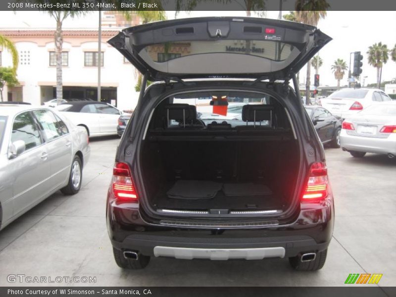 Black / Black 2008 Mercedes-Benz ML 350 4Matic