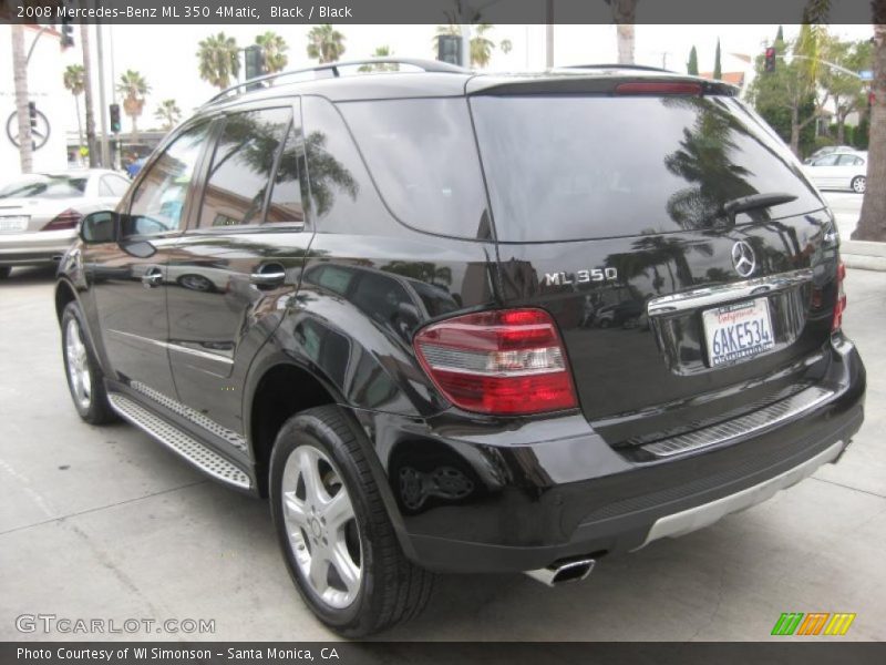 Black / Black 2008 Mercedes-Benz ML 350 4Matic