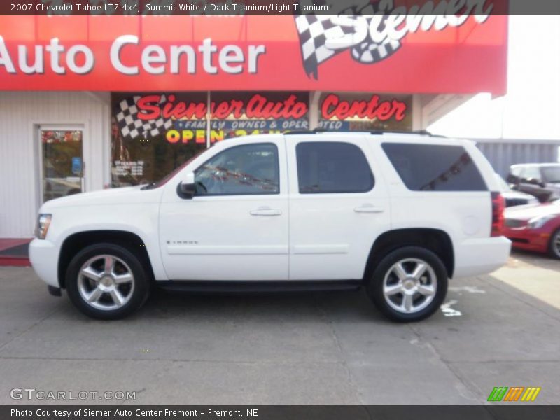 Summit White / Dark Titanium/Light Titanium 2007 Chevrolet Tahoe LTZ 4x4