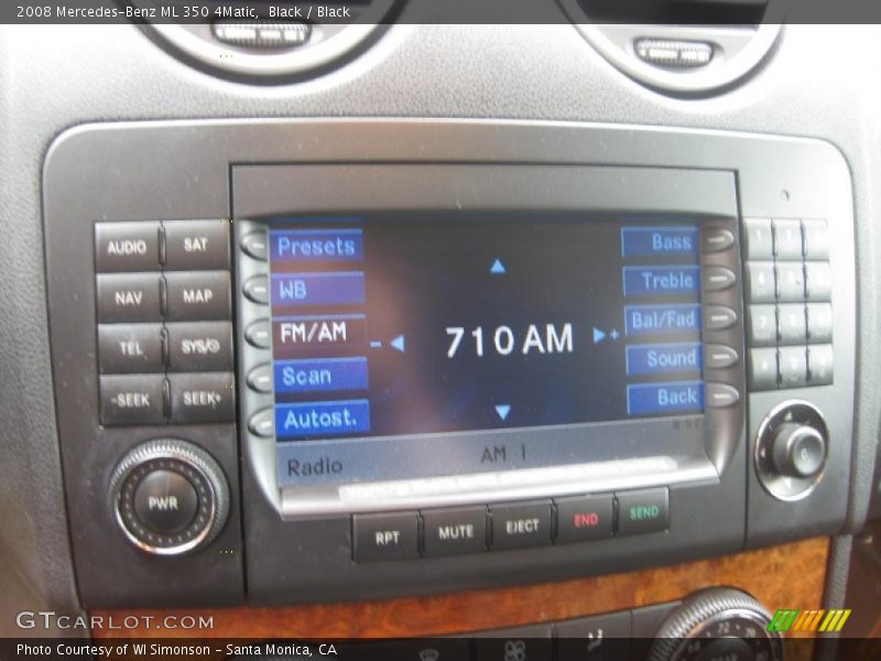 Black / Black 2008 Mercedes-Benz ML 350 4Matic