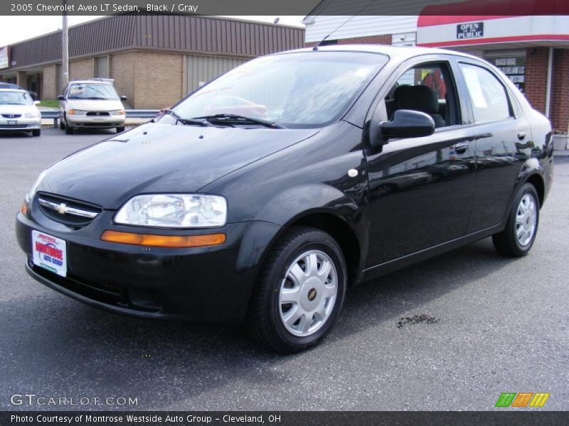 Black / Gray 2005 Chevrolet Aveo LT Sedan
