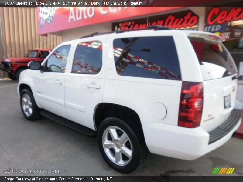 Summit White / Dark Titanium/Light Titanium 2007 Chevrolet Tahoe LTZ 4x4