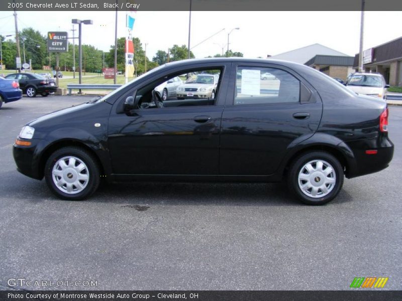 Black / Gray 2005 Chevrolet Aveo LT Sedan