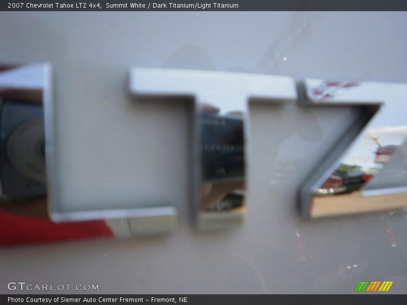 Summit White / Dark Titanium/Light Titanium 2007 Chevrolet Tahoe LTZ 4x4