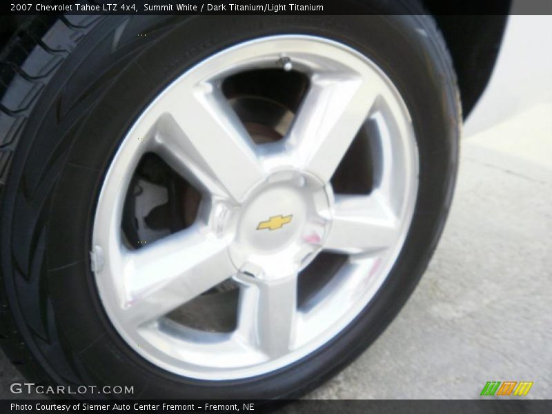 Summit White / Dark Titanium/Light Titanium 2007 Chevrolet Tahoe LTZ 4x4