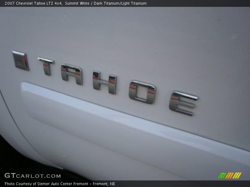 Summit White / Dark Titanium/Light Titanium 2007 Chevrolet Tahoe LTZ 4x4
