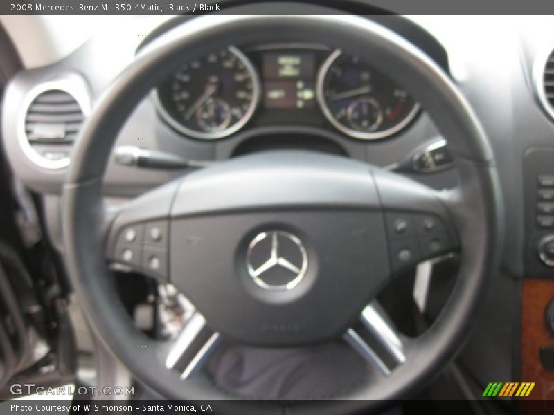 Black / Black 2008 Mercedes-Benz ML 350 4Matic
