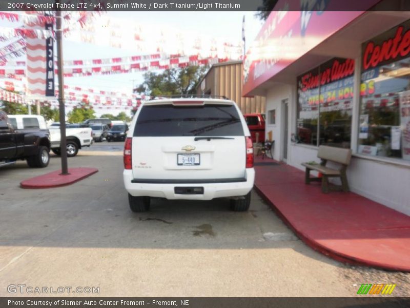 Summit White / Dark Titanium/Light Titanium 2007 Chevrolet Tahoe LTZ 4x4