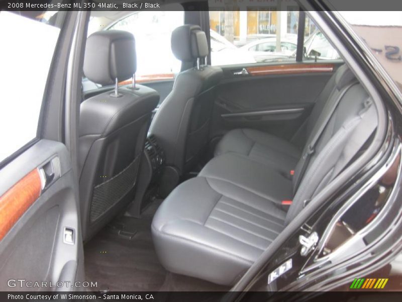Black / Black 2008 Mercedes-Benz ML 350 4Matic