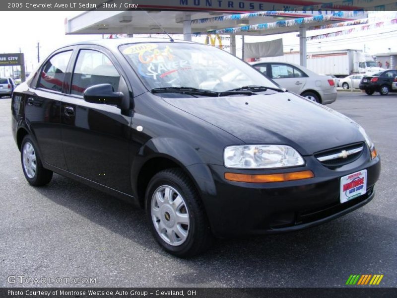 Black / Gray 2005 Chevrolet Aveo LT Sedan