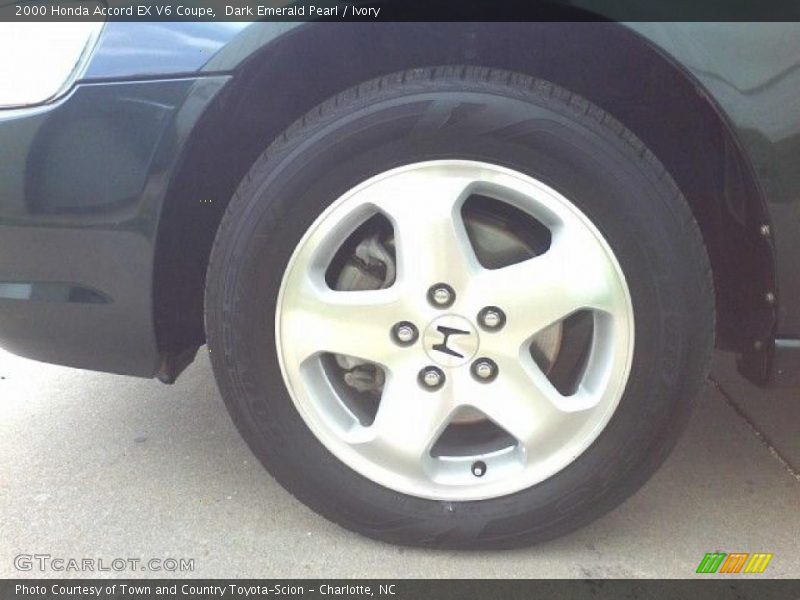 Dark Emerald Pearl / Ivory 2000 Honda Accord EX V6 Coupe