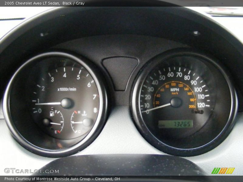 Black / Gray 2005 Chevrolet Aveo LT Sedan