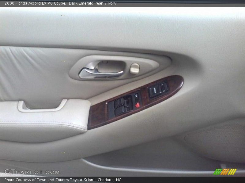 Dark Emerald Pearl / Ivory 2000 Honda Accord EX V6 Coupe