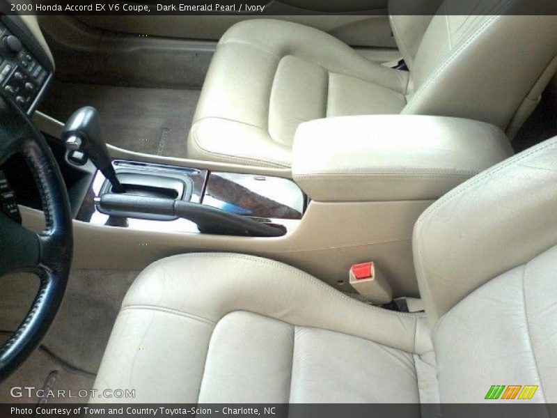 Dark Emerald Pearl / Ivory 2000 Honda Accord EX V6 Coupe
