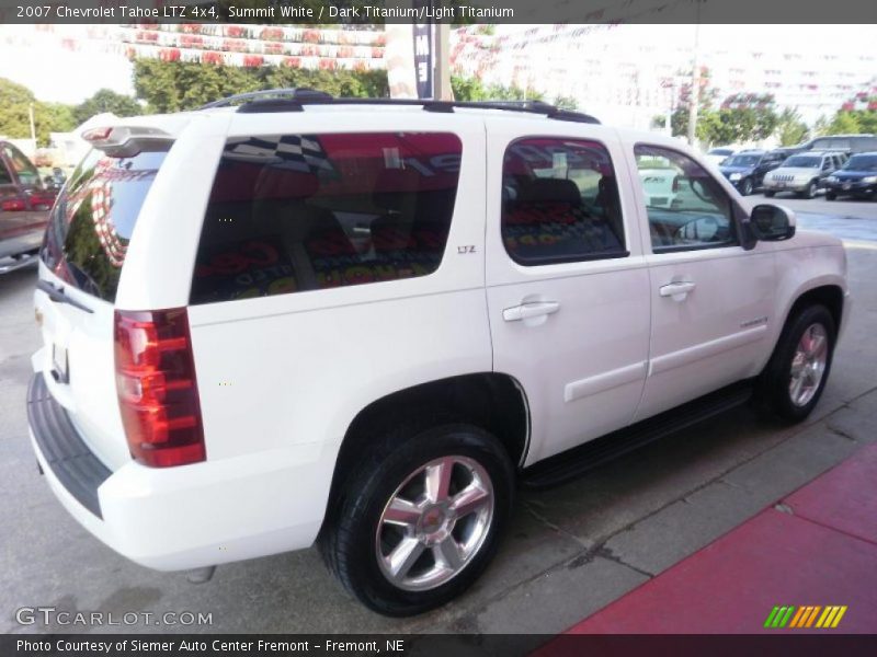 Summit White / Dark Titanium/Light Titanium 2007 Chevrolet Tahoe LTZ 4x4