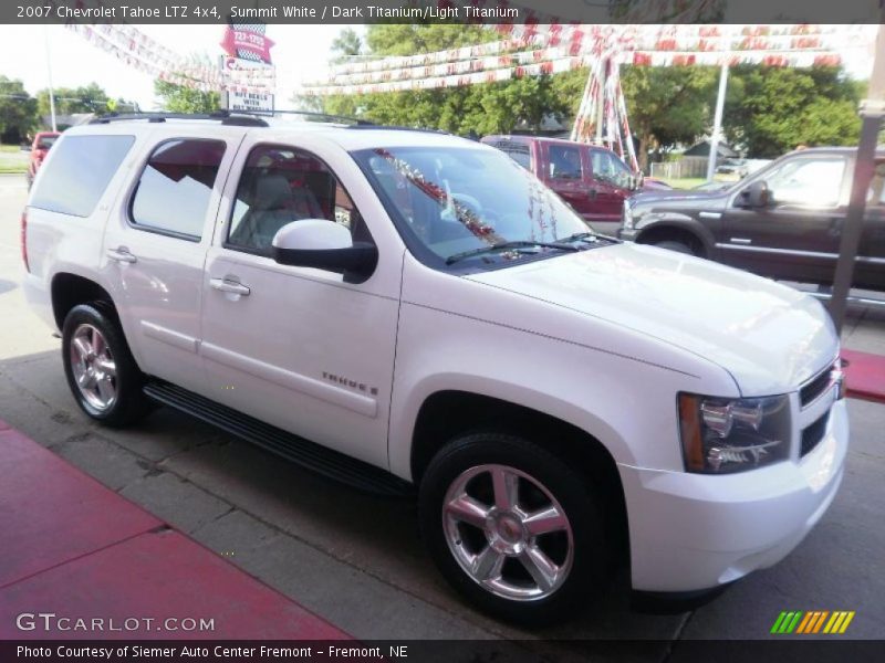 Summit White / Dark Titanium/Light Titanium 2007 Chevrolet Tahoe LTZ 4x4