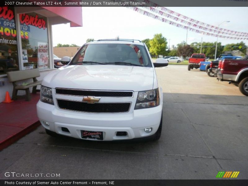 Summit White / Dark Titanium/Light Titanium 2007 Chevrolet Tahoe LTZ 4x4
