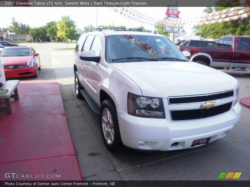 Summit White / Dark Titanium/Light Titanium 2007 Chevrolet Tahoe LTZ 4x4
