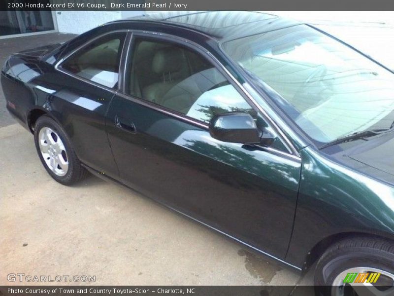 Dark Emerald Pearl / Ivory 2000 Honda Accord EX V6 Coupe