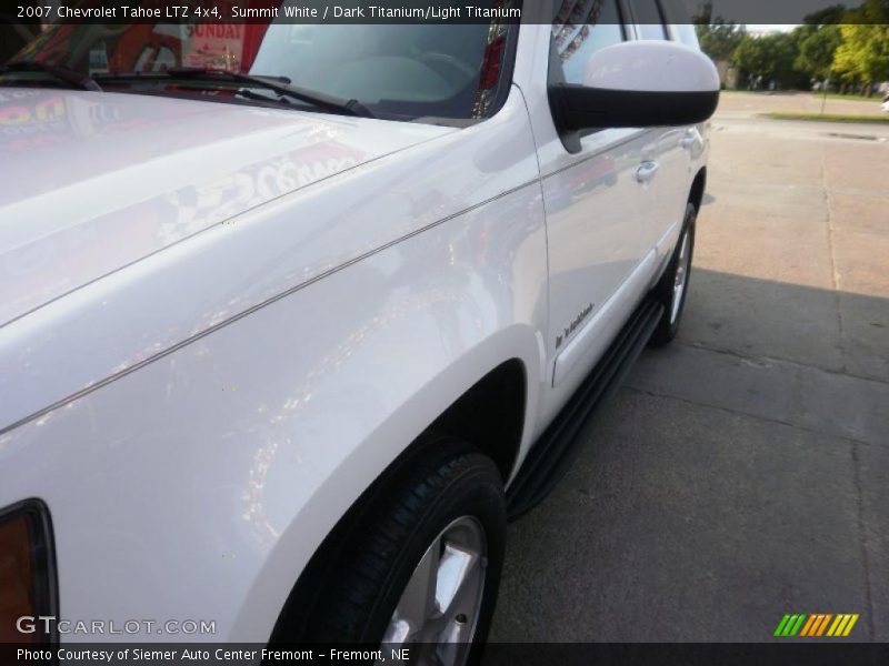 Summit White / Dark Titanium/Light Titanium 2007 Chevrolet Tahoe LTZ 4x4