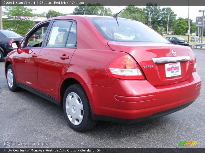 Red Brick / Charcoal 2009 Nissan Versa 1.8 S Sedan