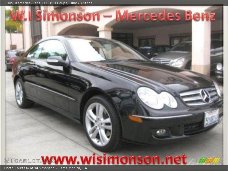 Black / Stone 2009 Mercedes-Benz CLK 350 Coupe