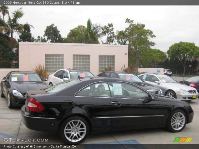 Black / Stone 2009 Mercedes-Benz CLK 350 Coupe