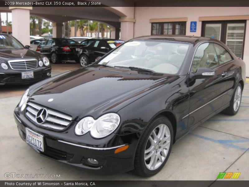 Black / Stone 2009 Mercedes-Benz CLK 350 Coupe