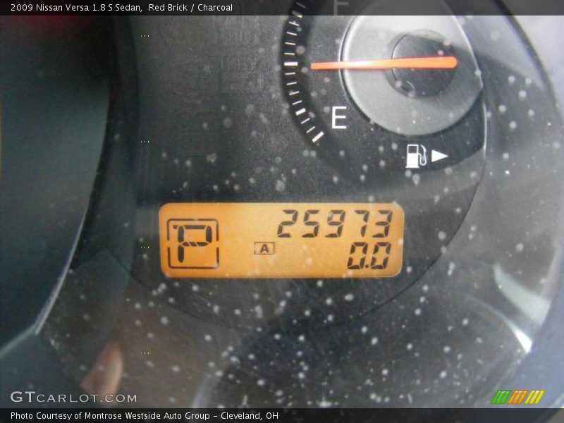 Red Brick / Charcoal 2009 Nissan Versa 1.8 S Sedan