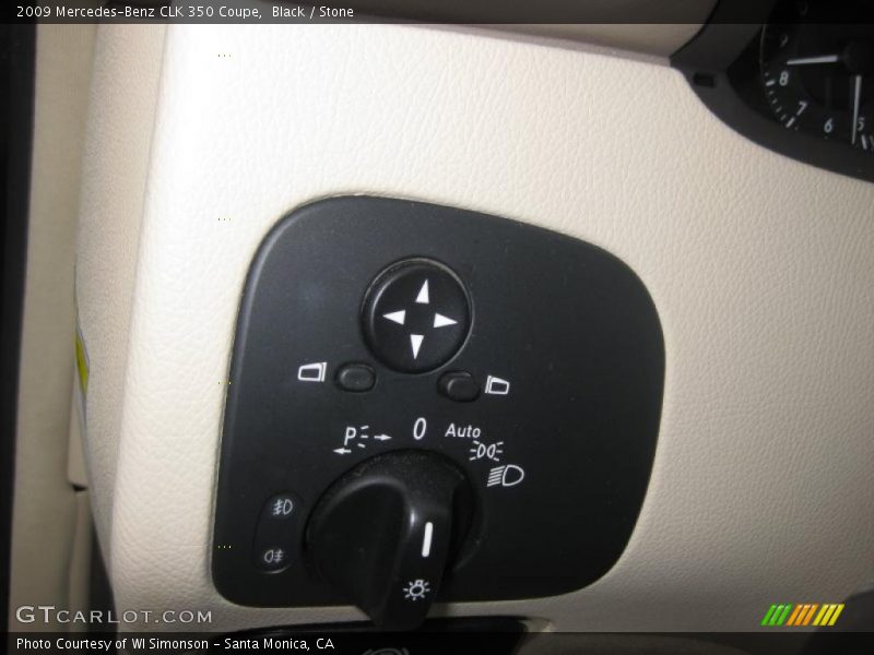 Black / Stone 2009 Mercedes-Benz CLK 350 Coupe