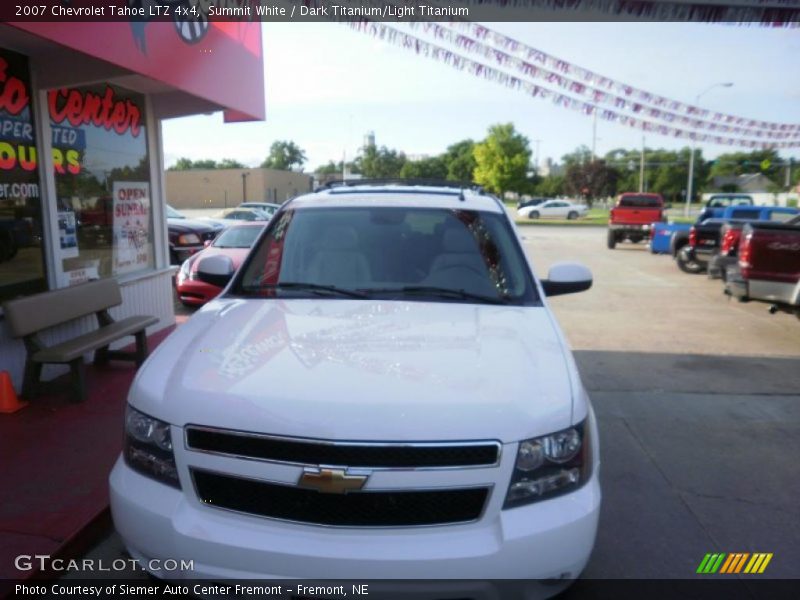 Summit White / Dark Titanium/Light Titanium 2007 Chevrolet Tahoe LTZ 4x4