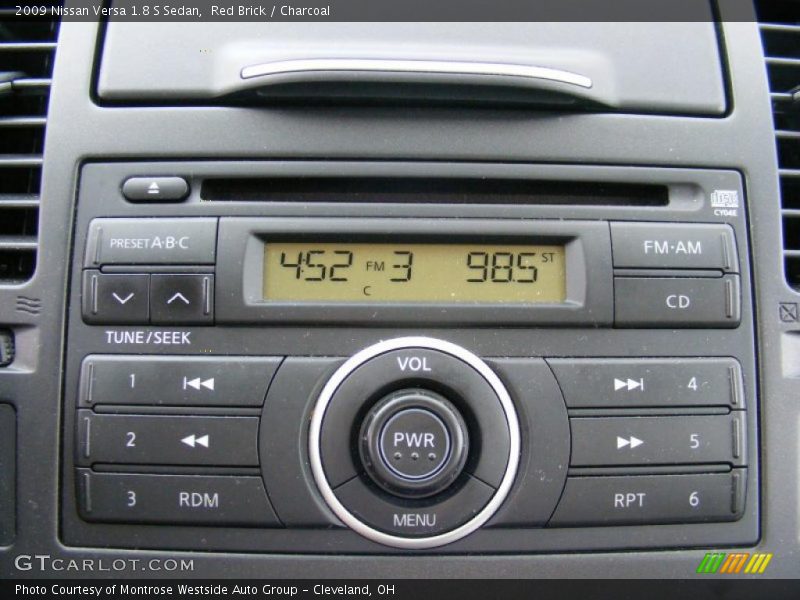 Red Brick / Charcoal 2009 Nissan Versa 1.8 S Sedan