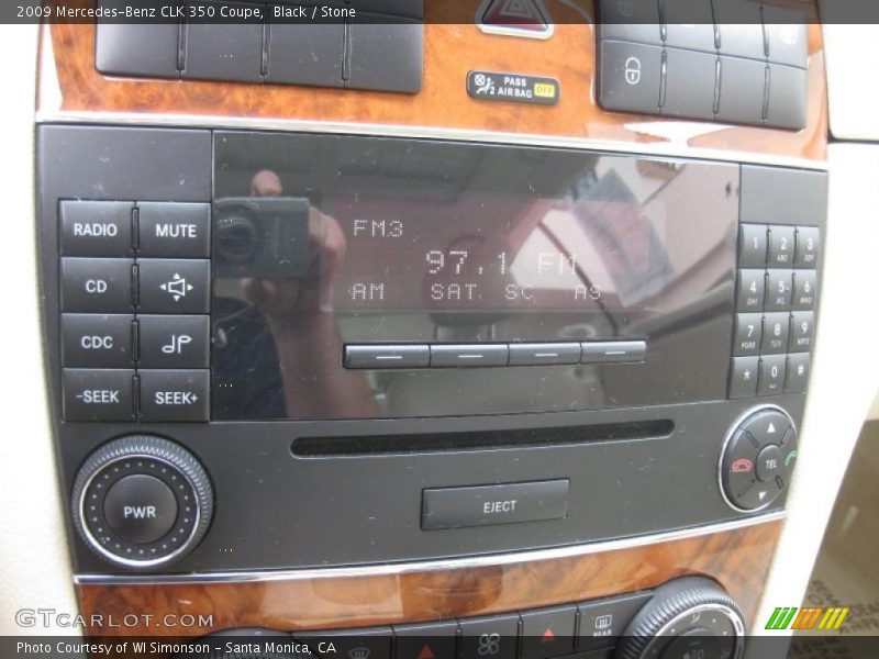 Black / Stone 2009 Mercedes-Benz CLK 350 Coupe