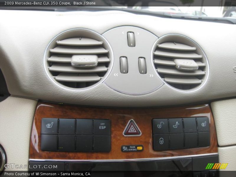 Black / Stone 2009 Mercedes-Benz CLK 350 Coupe