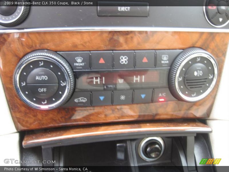 Black / Stone 2009 Mercedes-Benz CLK 350 Coupe