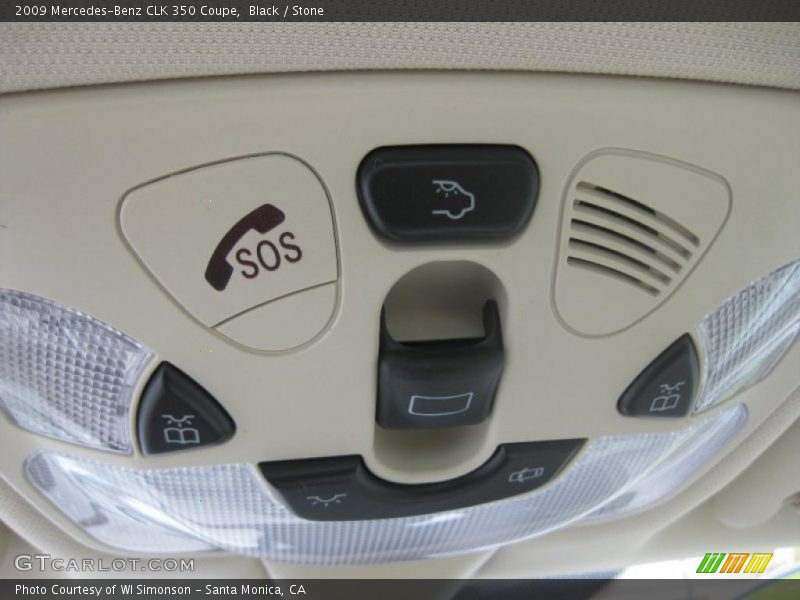 Black / Stone 2009 Mercedes-Benz CLK 350 Coupe
