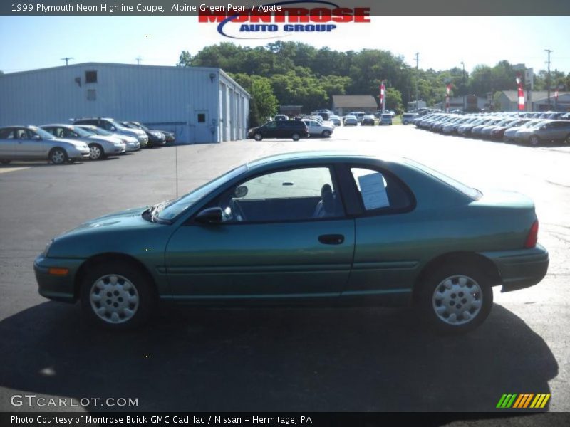 Alpine Green Pearl / Agate 1999 Plymouth Neon Highline Coupe