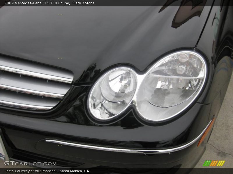 Black / Stone 2009 Mercedes-Benz CLK 350 Coupe