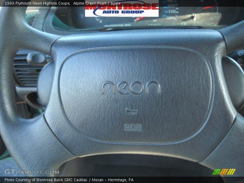 Alpine Green Pearl / Agate 1999 Plymouth Neon Highline Coupe