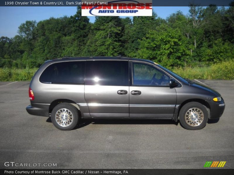 Dark Slate Pearl / Camel 1998 Chrysler Town & Country LXi