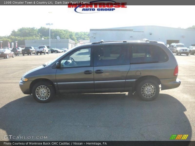 Dark Slate Pearl / Camel 1998 Chrysler Town & Country LXi