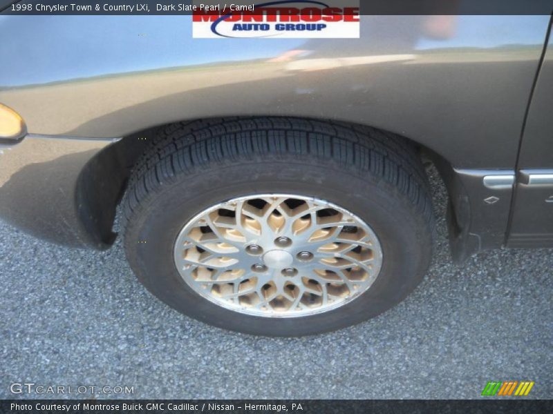 Dark Slate Pearl / Camel 1998 Chrysler Town & Country LXi