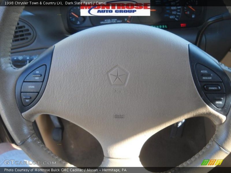Dark Slate Pearl / Camel 1998 Chrysler Town & Country LXi